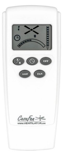 CasaFan Ventilatore da soffitto Eco Regento, cromato, legno, motore a corrente Regento, Legno scuro, Soggiorno / Sala da pranzo, Legno, Moderno