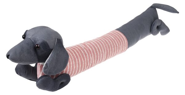 Paraspifferi per porta rosa/grigio 17x76 cm Sausage Dog – Rex London