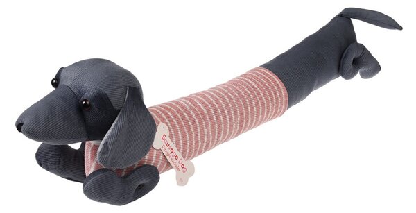 Paraspifferi per porta rosa/grigio 17x76 cm Sausage Dog – Rex London