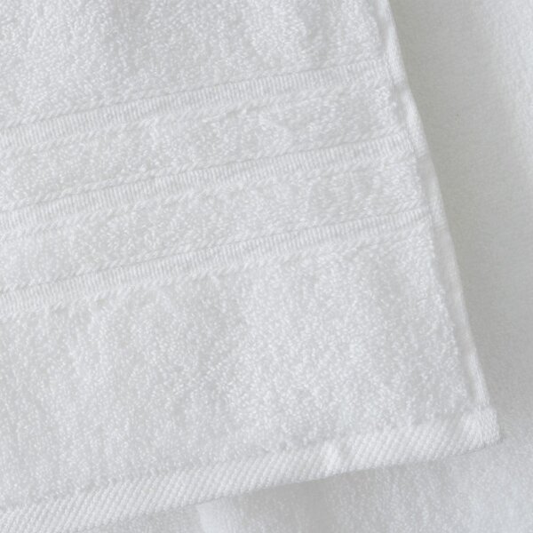 Set di asciugamani tipo terry bianchi in cotone 2 pz 90x140 cm Zero Twist – Catherine Lansfield