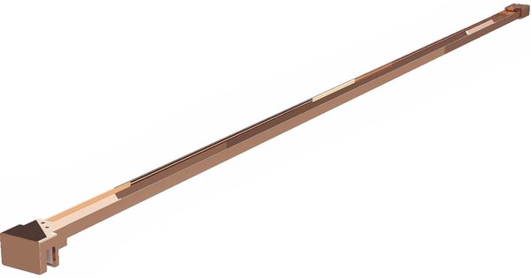 Mexen supporto dritto per parete doccia 6-8 mm, oro rosa - 800-01-60