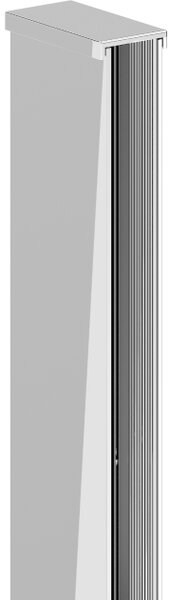 Mexen listello a parete per parete doccia 8 mm, cromo - 800-00-01