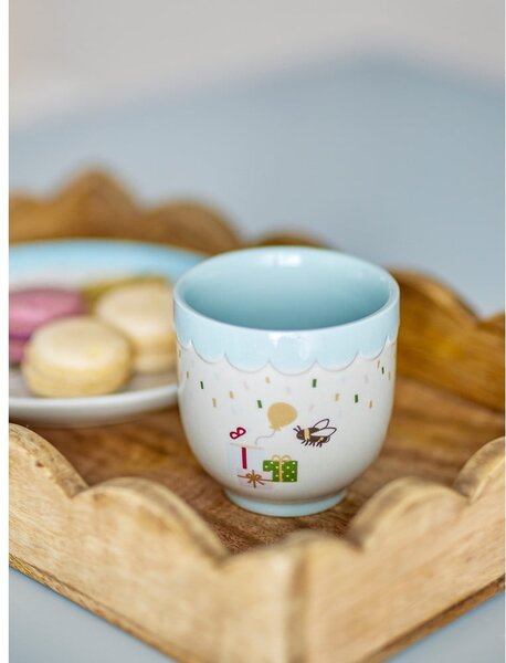 Tazza per bambini blu e color crema in gres 150 ml Celebrate – Bloomingville Mini