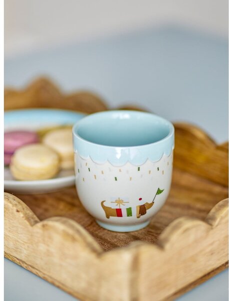 Tazza per bambini blu e color crema in gres 150 ml Celebrate – Bloomingville Mini