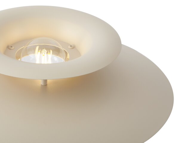 Lampada da tavolo retrò beige acciaio 45 cm - Pauly