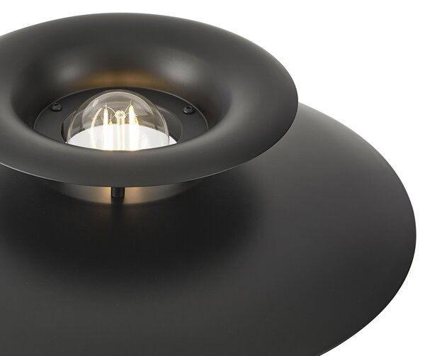 Lampada da tavolo retrò in acciaio nero 45 cm - Pauly
