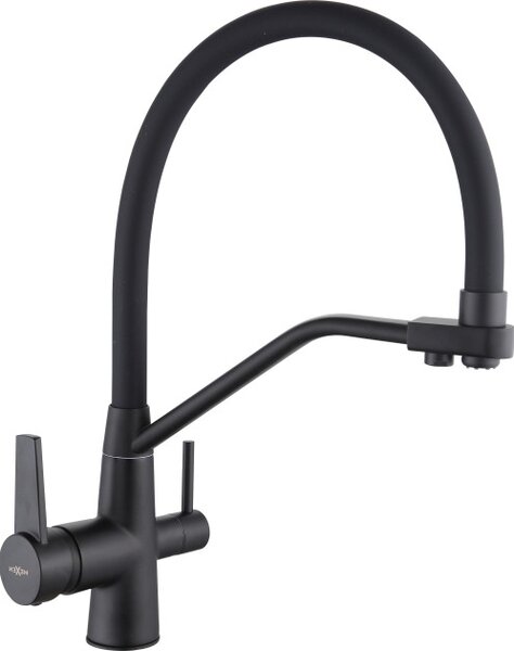 Mexen Duo rubinetto da cucina, nero - 671701-70