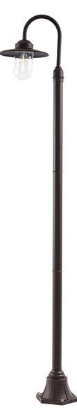 Lampade da esterno Lindby, Bilma, dimmerabile, Marrone / Ruggine, Alluminio, Moderno