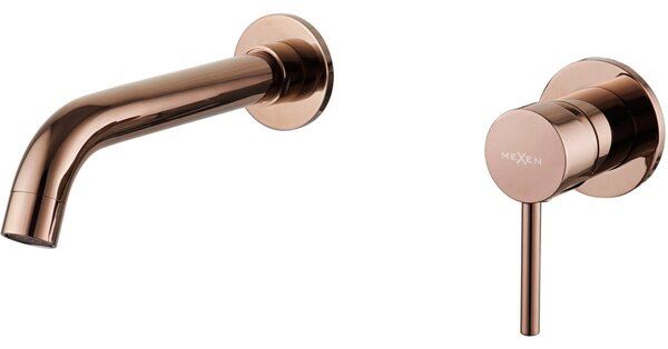 Mexen Alma miscelatore lavabo da incasso, oro rosa - 75015-60