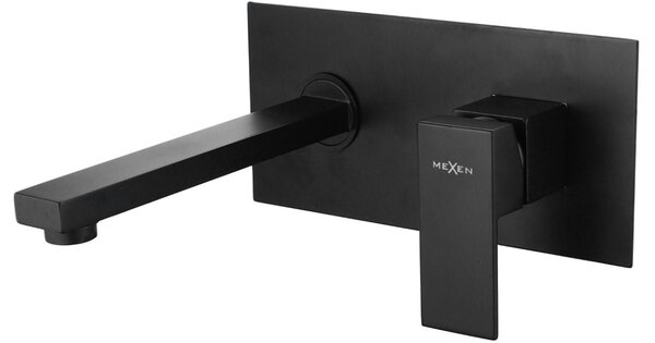 Mexen Cube rubinetto da lavabo ad incasso, nero - 73115-70