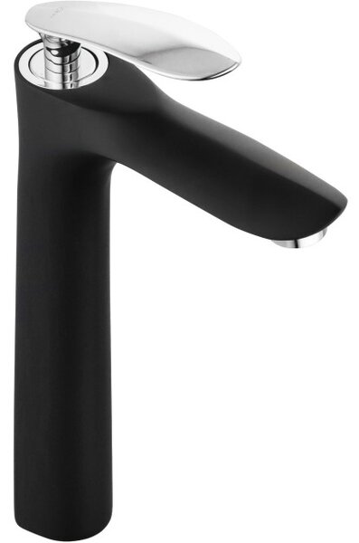 Mexen Lily batteria lavabo alta, nero/cromo - 73610-17