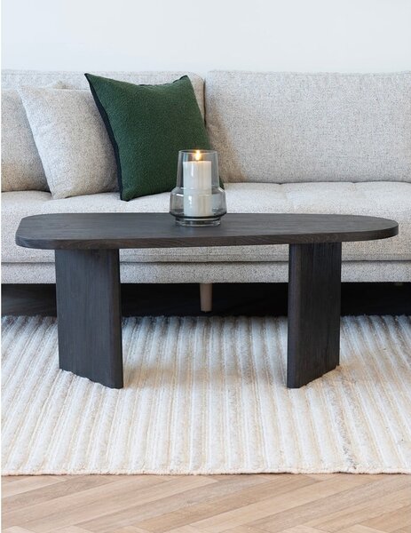 Tavolino da salotto marrone scuro 50x100 cm Melo – House Nordic