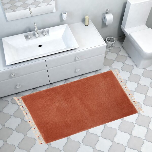 Tappetino per il bagno marrone 100x120 cm Tuft – Foutastic
