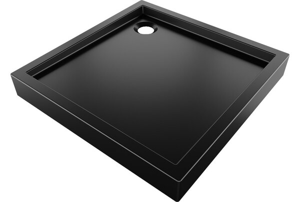 Mexen Flow+ piatto doccia quadrato 70 x 70 cm, nero opaco - 46S707070H
