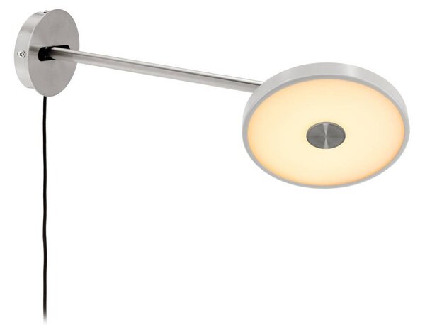 UMAGE Applique da parete di design Asteria Long, dimmerabile, Alluminio / Grigio / Zincato, Camera da letto, Metallo, Design, Applique