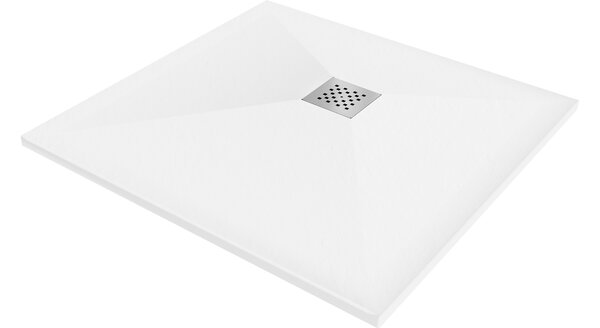 Mexen Stone+ piatto doccia composito quadrato 70 x 70 cm, bianco - 44107070