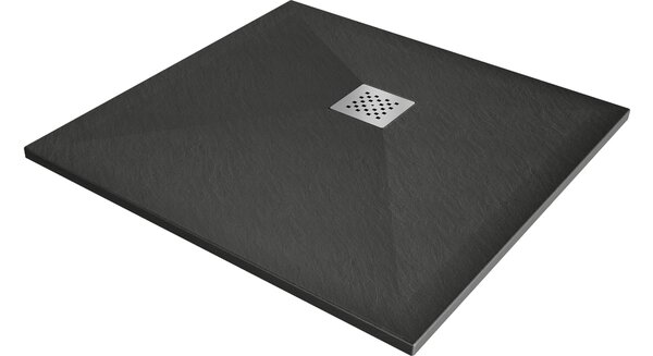 Mexen Stone+ piatto doccia quadrato in composito 70 x 70 cm, antracite - 44717070