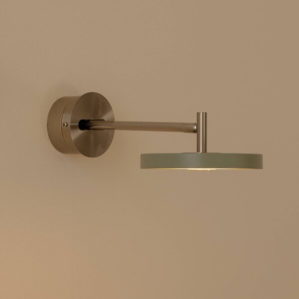 UMAGE Applique da parete di design Asteria Short, dimmerabile, Verde, Camera da letto, Metallo, Design, Applique