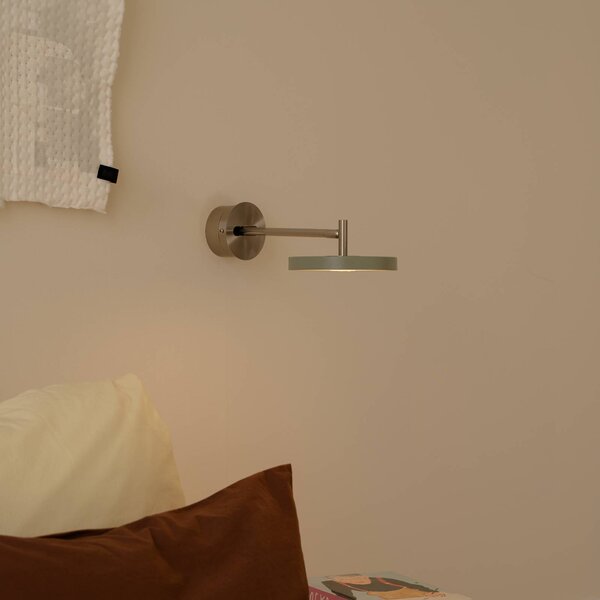 UMAGE Applique da parete di design Asteria Short, dimmerabile, Verde, Camera da letto, Metallo, Design, Applique
