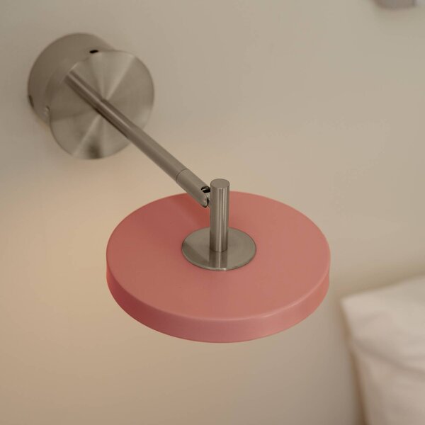 UMAGE Applique da parete di design Asteria Short, dimmerabile, Violetto / Fucsia / Rosa, Camera da letto, Metallo, Design, Applique