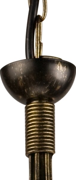 Lampadario a sospensione con catena DONATO 6xE14/40W/230V