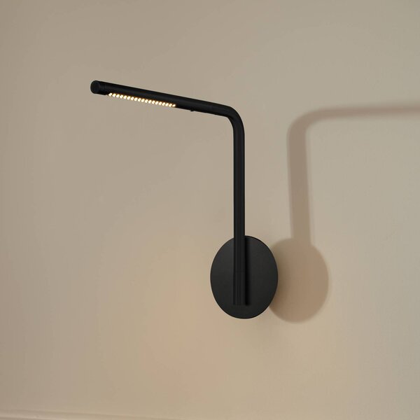 UMAGE Applique da parete a LED Omni Pivot, dimmerabile, Nero, Camera da letto, Alluminio, Design, Applique a LED