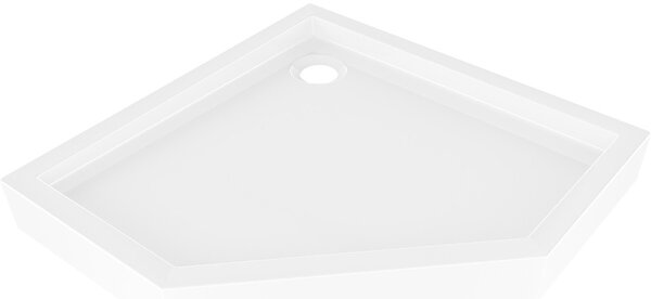 Mexen Flow+ piatto doccia pentagonale 90 x 90 cm, bianco lucido - 46P109090H