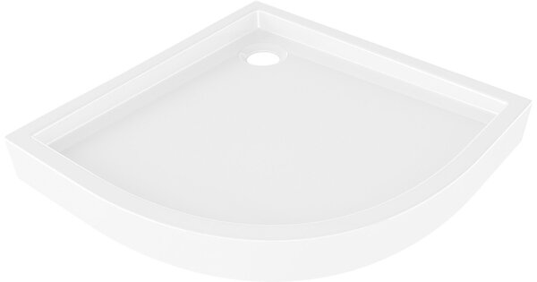 Mexen Flow+ piatto doccia semicircolare 80 x 80 cm, bianco lucido - 46Q108080H