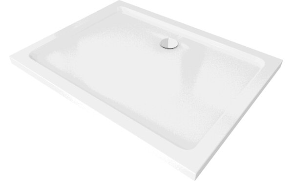 Mexen Flat piatto doccia rettangolare slim 100 x 90 cm, bianco, sifone cromato - 40109010