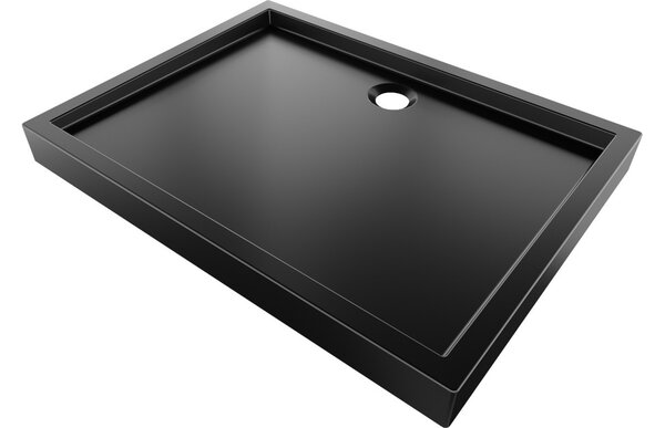 Mexen Flow+ piatto doccia rettangolare 90 x 70 cm, nero opaco - 46R707090H