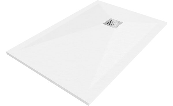 Mexen Stone+ piatto doccia composito rettangolare 80 x 70 cm, bianco - 44107080