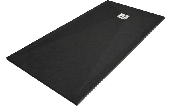 Mexen Stone+ piatto doccia rettangolare composito 200 x 80 cm, nero - 44708020