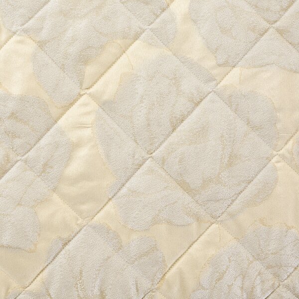 Copriletto Primaverile MATRIMONIALE Flory AVORIO Raso Jacquard Caleffi