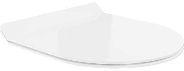 Mexen copriwater a caduta lenta slim, duroplast, bianco lucido - 39010100