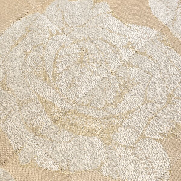 Copriletto Primaverile MATRIMONIALE Flory NATURALE Raso Jacquard Caleffi