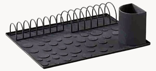 Set scolapiatti in silicone Diish Black 4 pz