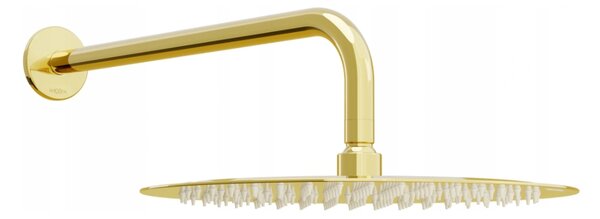 Mexen Slim soffione doccia 30 cm con braccio doccia, oro - 79230211-50