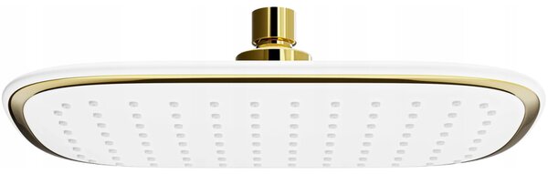 Mexen D-49 soffione doccia 25x19 cm, bianco/oro - 79749-25
