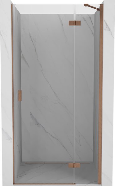 Mexen Mist-H porta doccia battente destra 70 cm, trasparente, rame spazzolato - 8A5-070-000-65-00-P