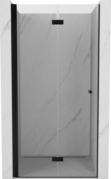 Mexen Mist-F porta doccia pieghevole sinistra 60 cm, trasparente, nero - 8A6-060-000-70-00-L