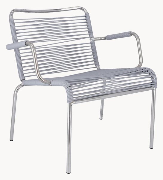 Set di 2 poltroncine da giardino fatte a mano Mya Spaghetti, impilabili