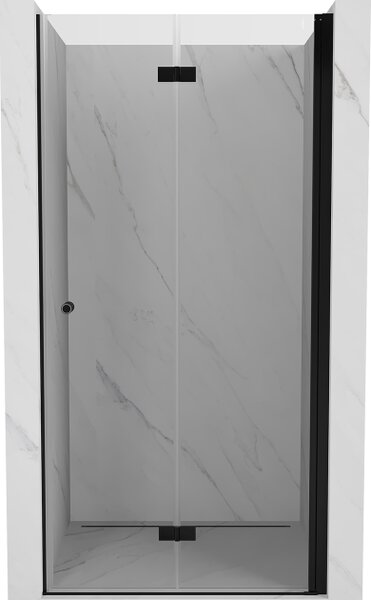 Mexen Mist-F porta doccia pieghevole destra 65 cm, trasparente, nero - 8A6-065-000-70-00-P