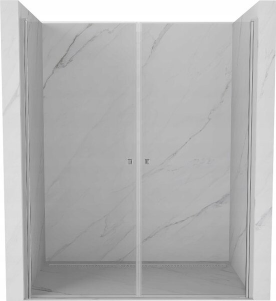 Mexen Pretoria Duo porta doccia a battente 140 cm, trasparente, cromo - 852-140-000-02-00