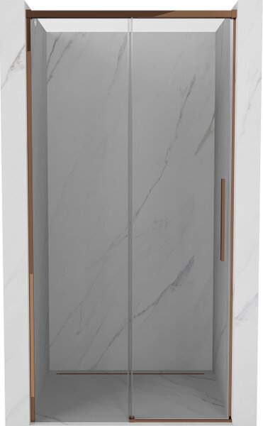 Mexen Rox porta doccia scorrevole 110 cm, trasparente, oro rosa - 8C2-110-000-60-00