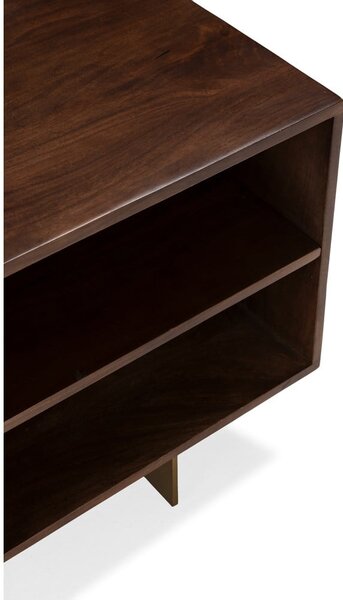 Mobile TV marrone in mango massiccio 145x55x40 cm Trisha – MOME