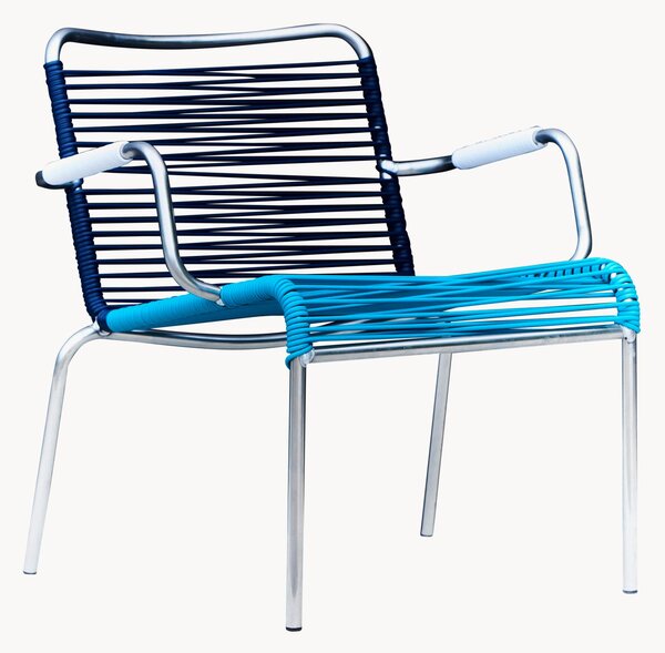 Set di 2 poltroncine da giardino fatte a mano Mya Spaghetti, impilabili
