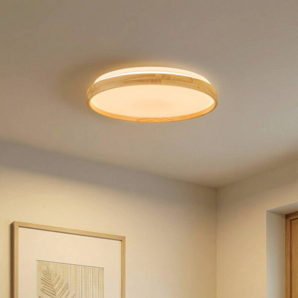 Plafoniera smart Mirren Lindby, dimmerabile, Soggiorno / Sala da pranzo, Plastica, Moderno