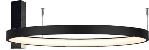 Lampada da soffitto a LED AGARI 35W 3000K 4371 lm in alluminio nero, dimensioni: 20x57x57 cm, IP20, Shilo