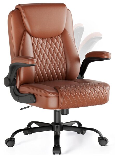 Sedia da ufficio GTPLAYER, ergonomica, sedia da scrivania, poltrona da ufficio per dirigenti con schienale alto, braccioli reclinabili, regolabile in altezza e con seduta extra larga