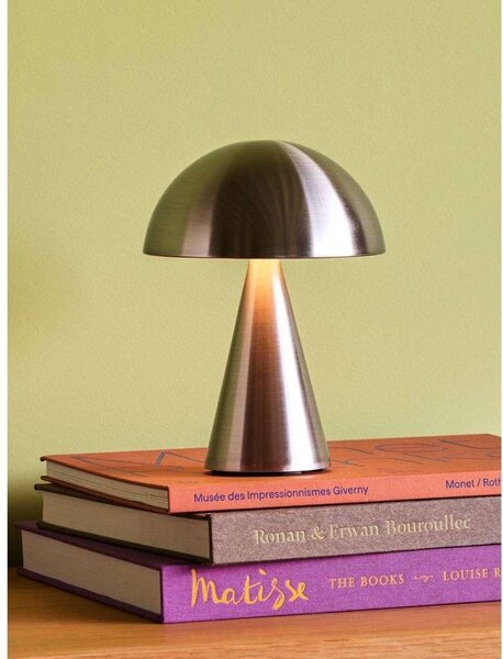Hübsch Lampada da tavolo Mush, dimmerabile, Alluminio / Grigio / Zincato, Soggiorno / Sala da pranzo, Metallo, Design, Lampada da tavolo